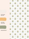 Laura Ashley Harthill Daisy wallpaper sample A4, imported from the UK