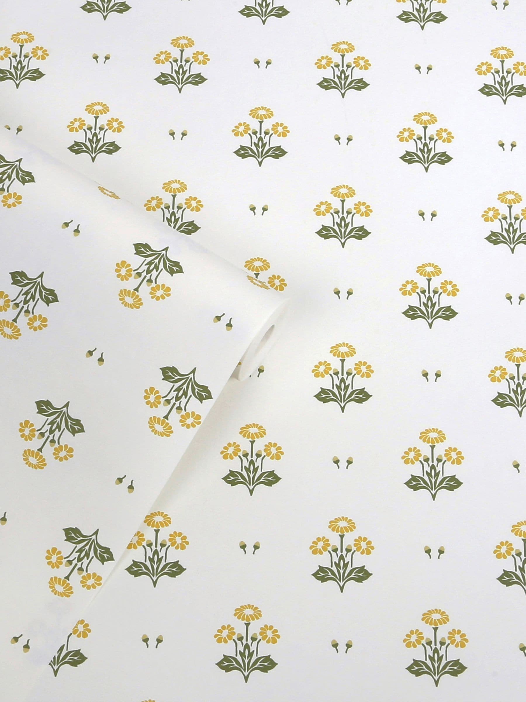 Laura Ashley Harthill Daisy wallpaper sample A4, imported from the UK