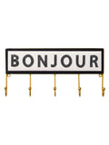 Oliver Bonas Bonjour wall hooks black and white 40cm (British brand)