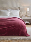 Pink Plush Fleece Throw
