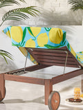 Catherine Lansfield lemon print sun lounger towel - British product