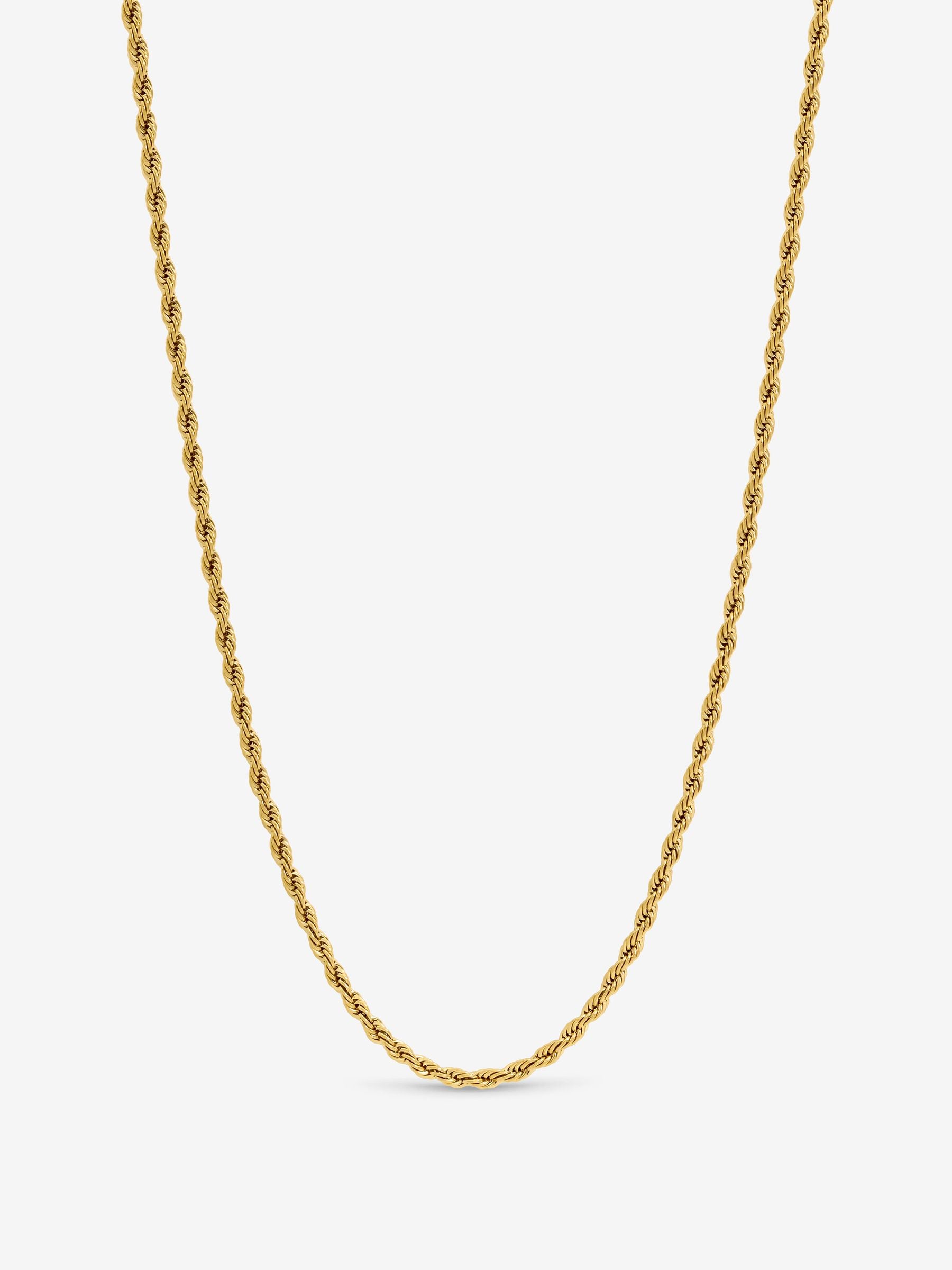 Inicio gold tone twist rope necklace 20 inch - British product