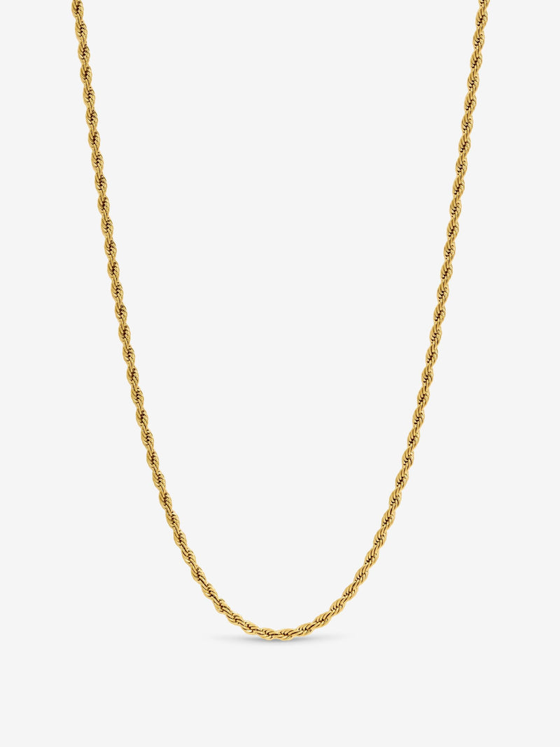 Inicio gold tone twist rope necklace 20 inch - British product
