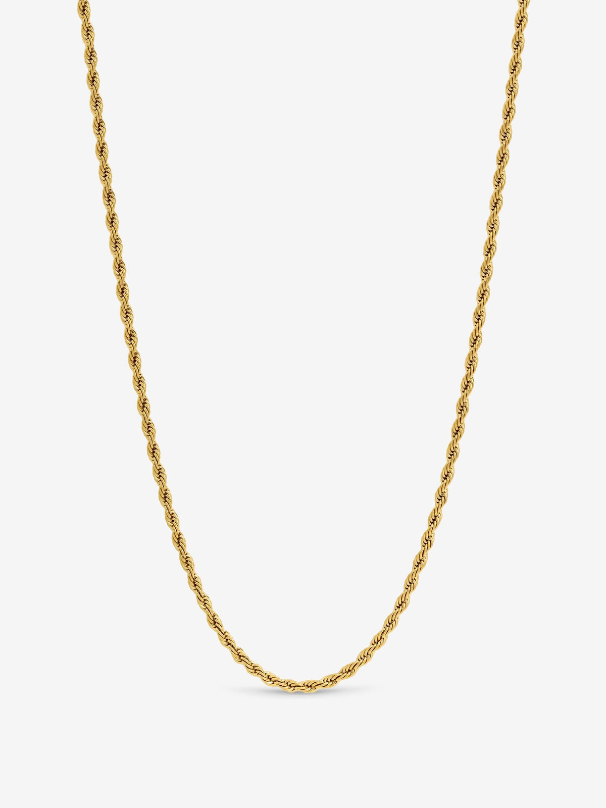 Inicio gold tone twist rope necklace 20 inch - British product