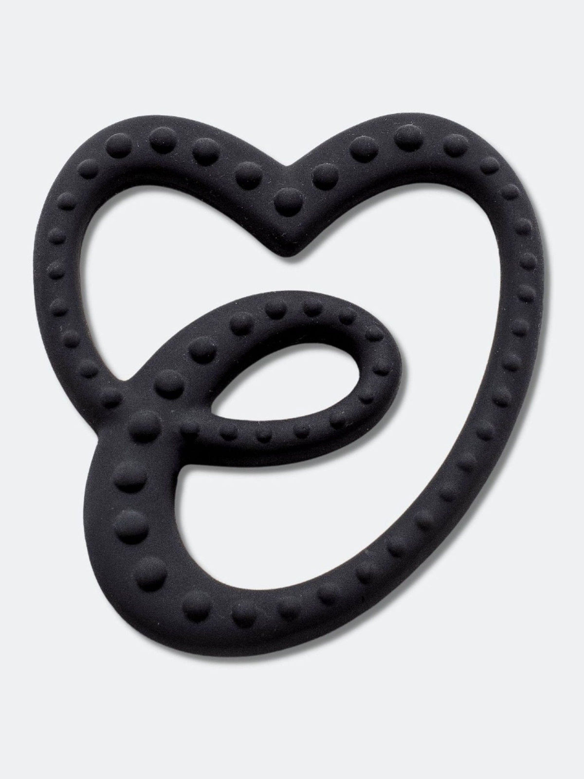 Etta Loves Black Sensory Rubber Teether Size ONE, UK version