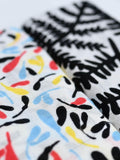 Etta Loves sensory muslin squares Black Fern Print 2 Pack, imported from the UK