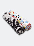 Etta Loves sensory muslin squares Black Fern Print 2 Pack, imported from the UK