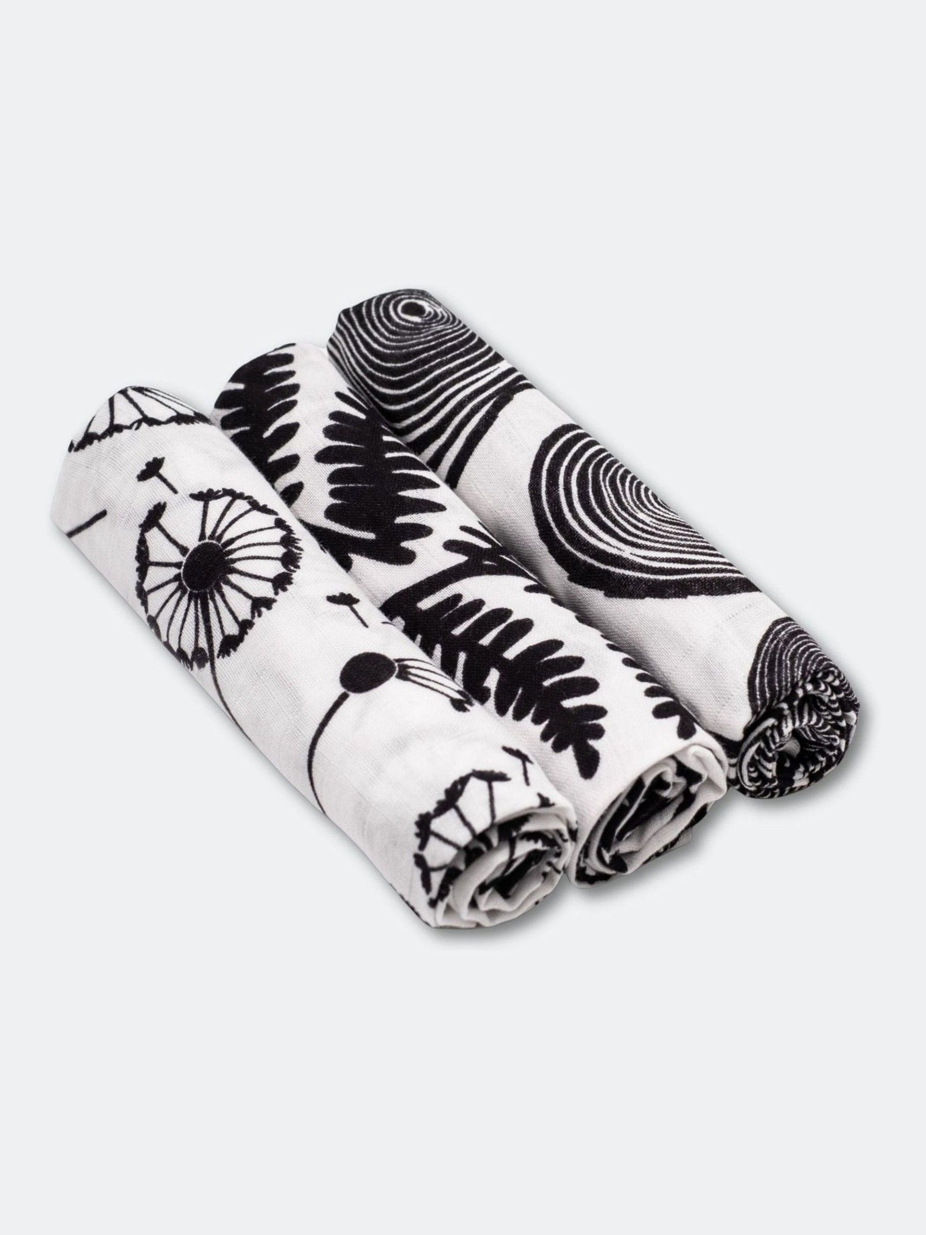 Etta Loves 3 Pack Animal Print Sensory Muslin Squares
