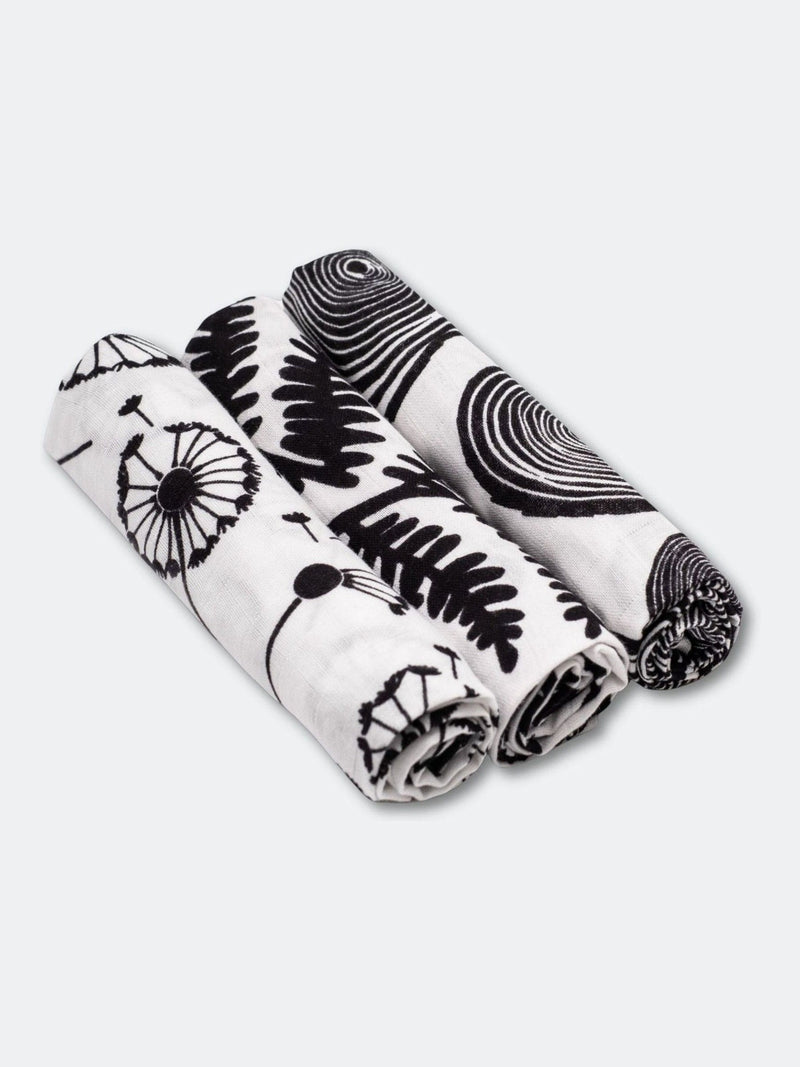 Etta Loves 3 Pack Animal Print Sensory Muslin Squares