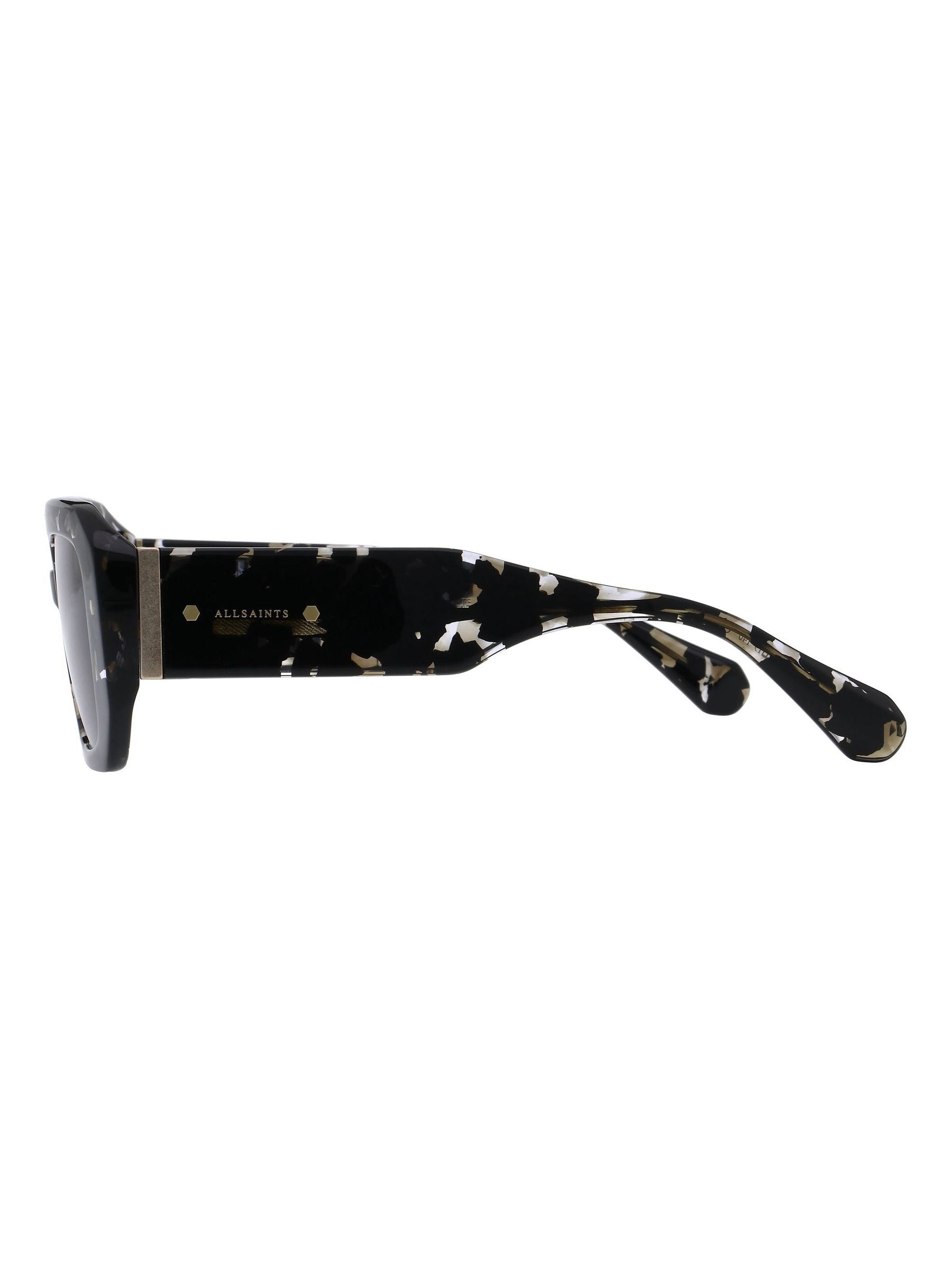 AllSaints black tortoiseshell sunglasses, imported from the UK