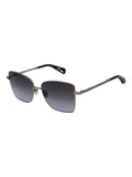 AllSaints sunglasses silver metal frame dark gradient lenses, imported from the UK