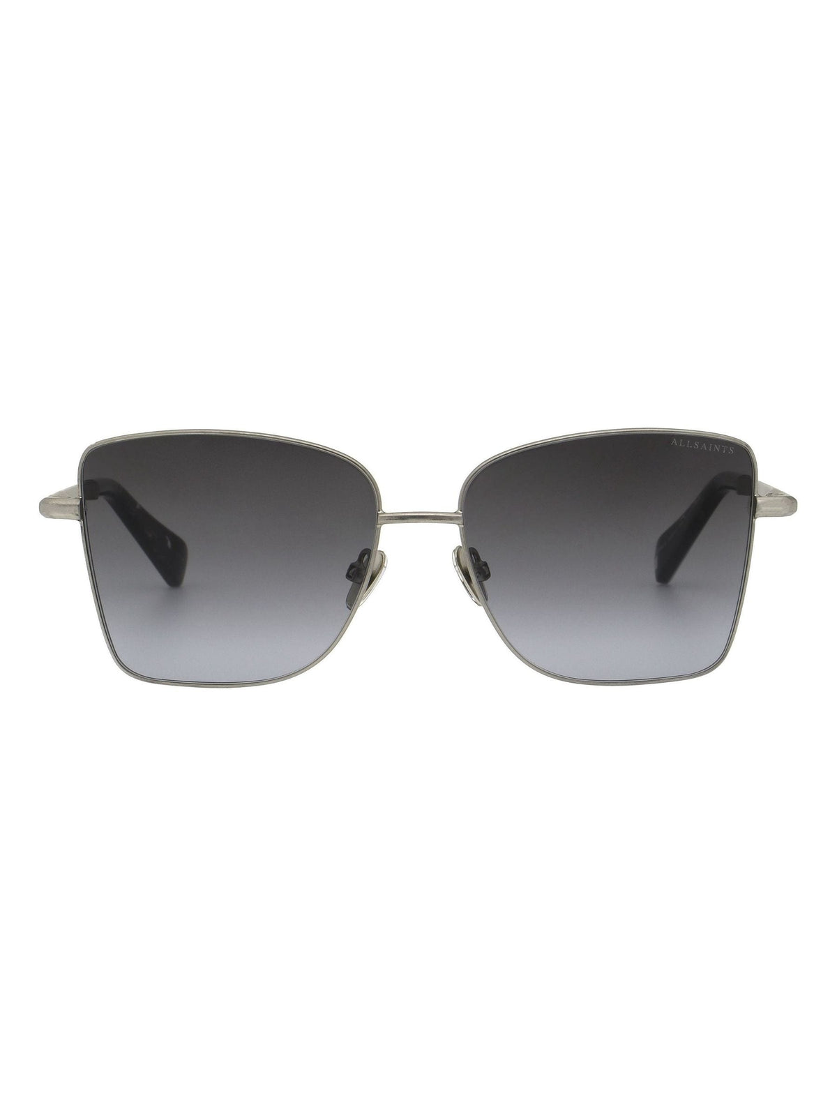 AllSaints sunglasses silver metal frame dark gradient lenses, imported from the UK
