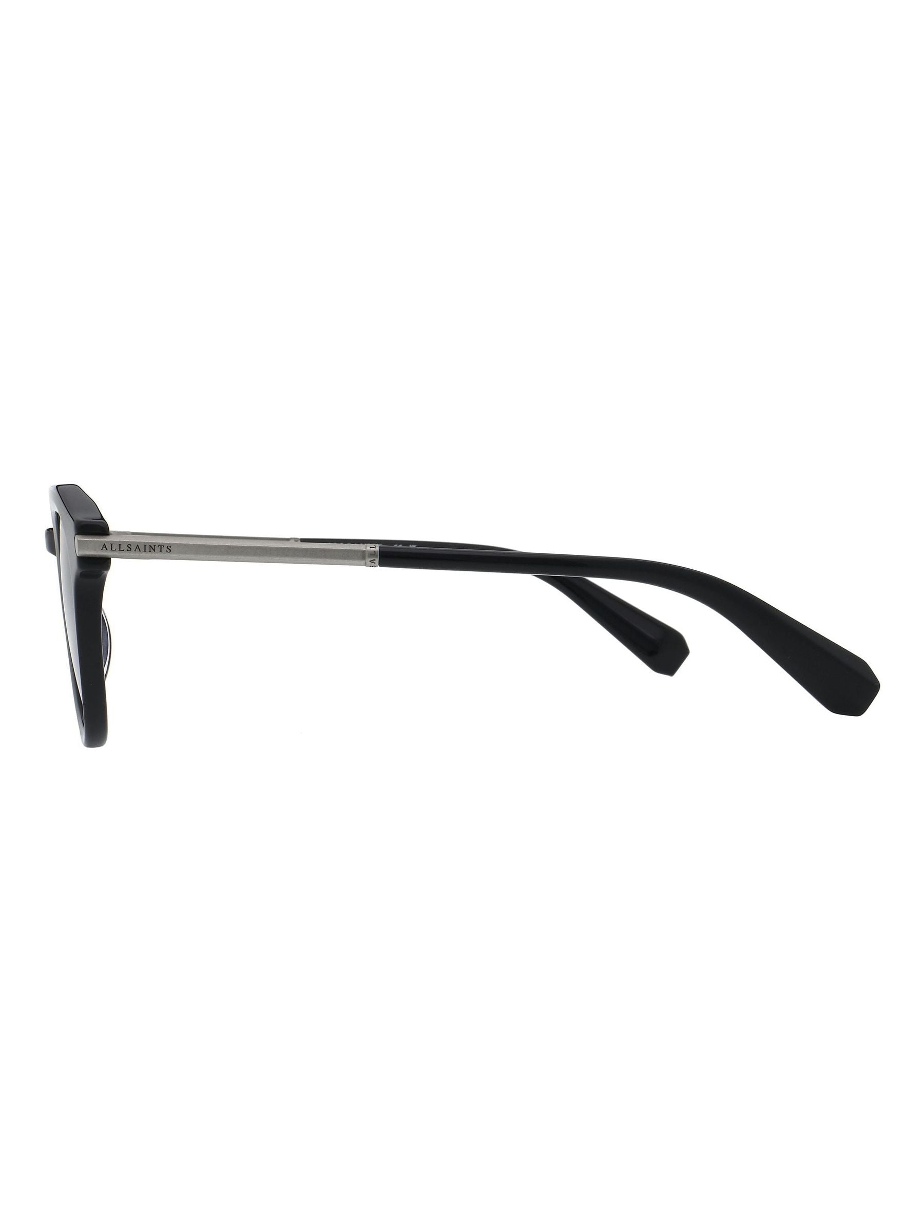 AllSaints black round sunglasses with hexagon details, UK version
