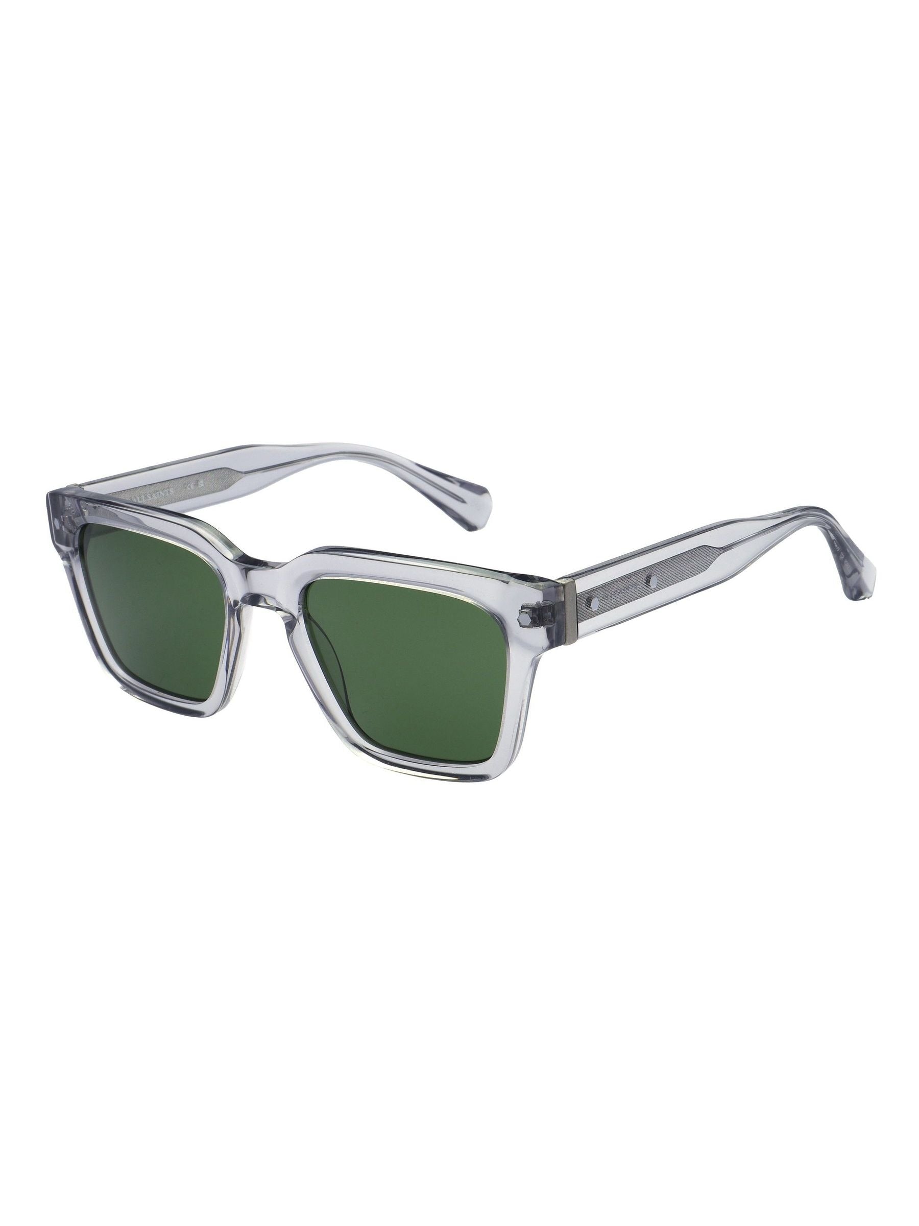 AllSaints grey crystal sunglasses with green lenses - British product