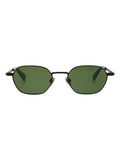 AllSaints RORY metal sunglasses matte black green lenses, imported from the UK