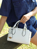 Luella Grey white Lilian barrel cross-body bag (British brand)