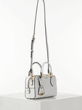 Luella Grey white Lilian barrel cross-body bag (British brand)