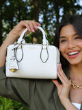 Luella Grey White Lilian Barrel Cross-Body Bag