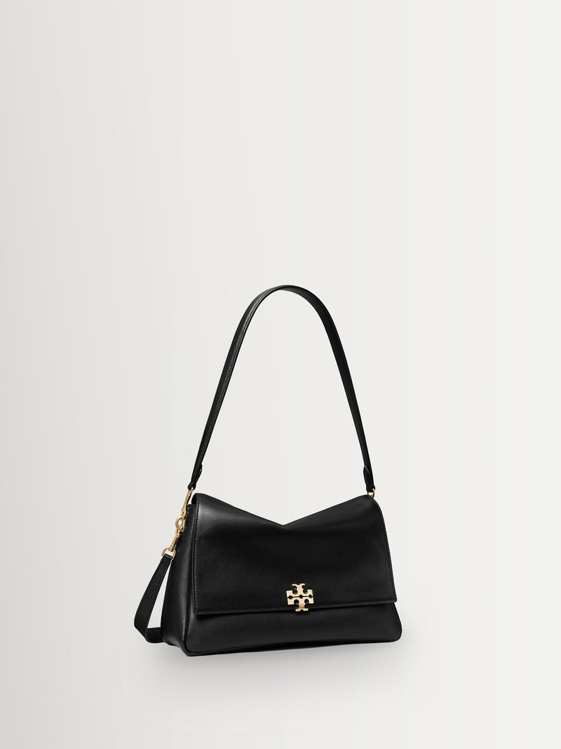 Tory Burch Charlie shoulder bag black leather - British product