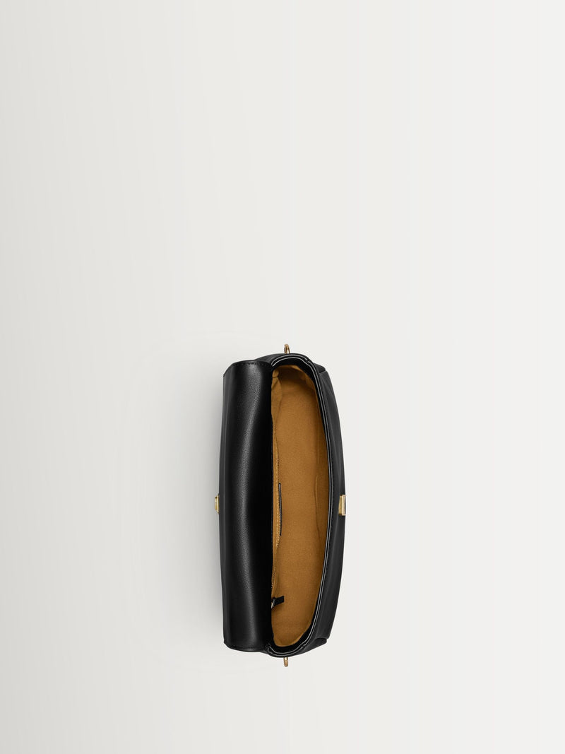 Tory Burch Charlie shoulder bag black leather - British product
