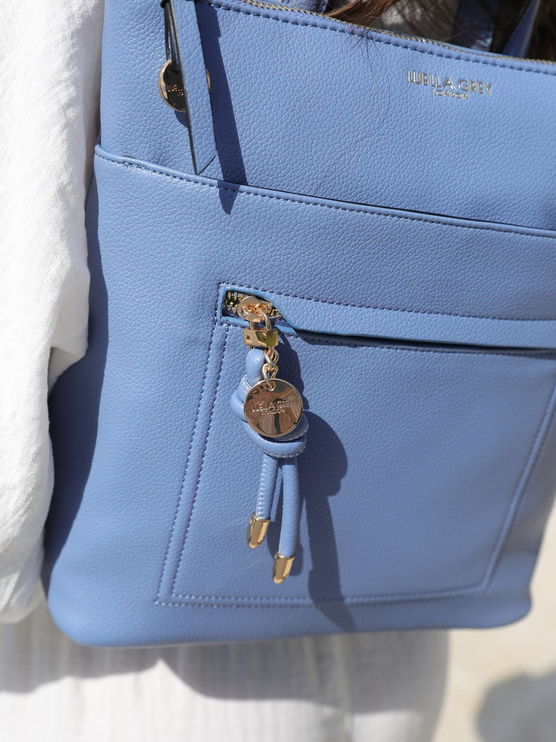 Luella Grey Blue Ella Small Casual Backpack