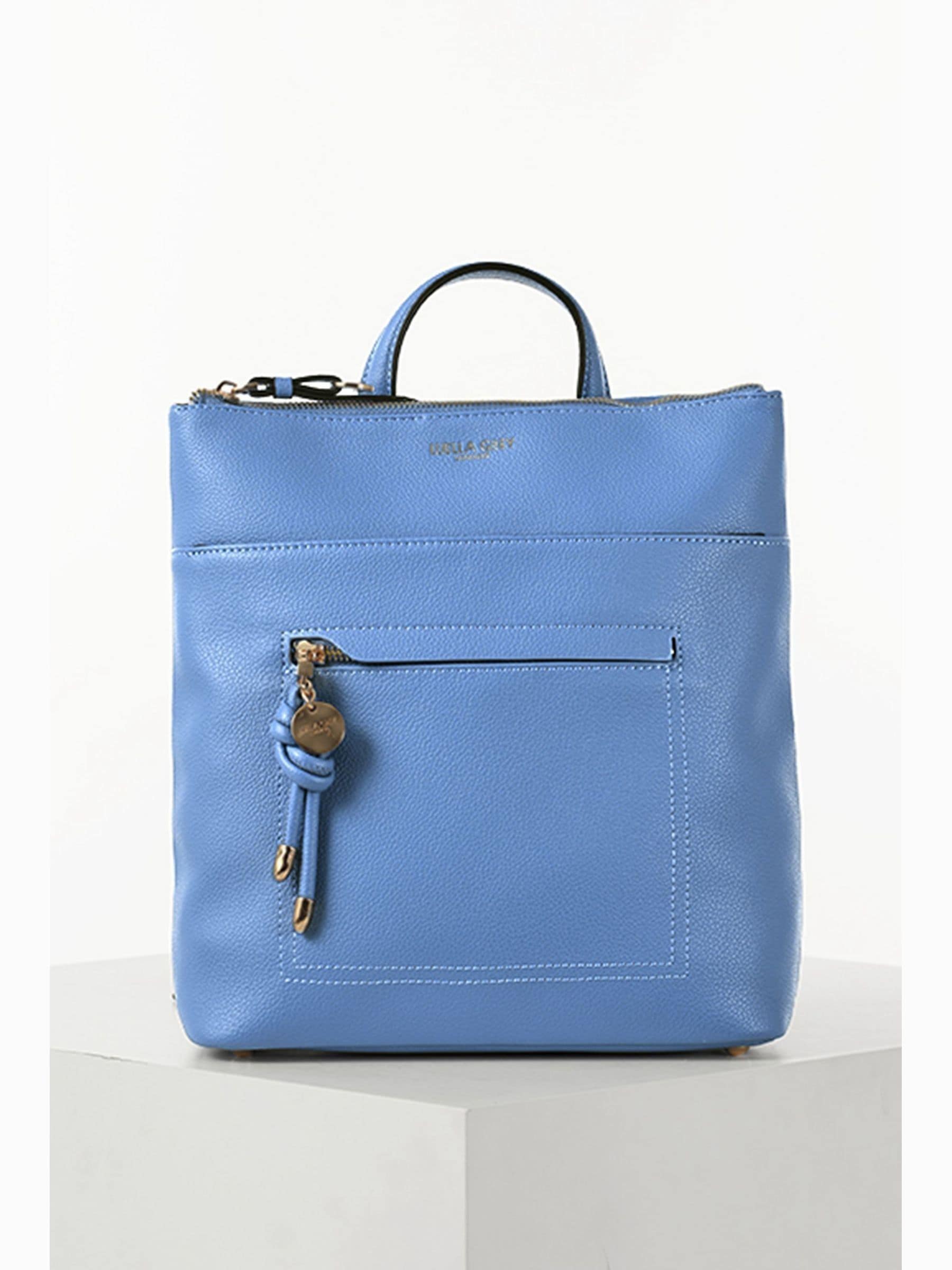 Luella Grey Blue Ella Small Casual Backpack