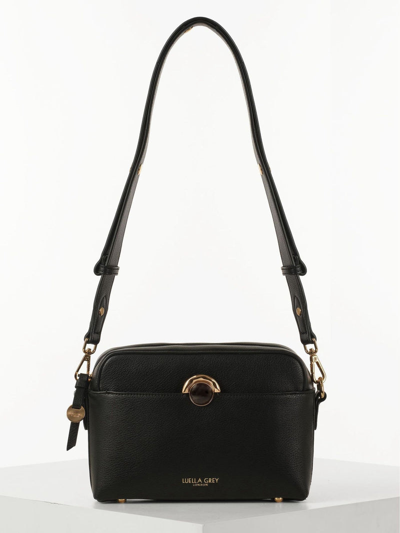 Luella Grey black Sian camera cross-body bag, imported from the UK