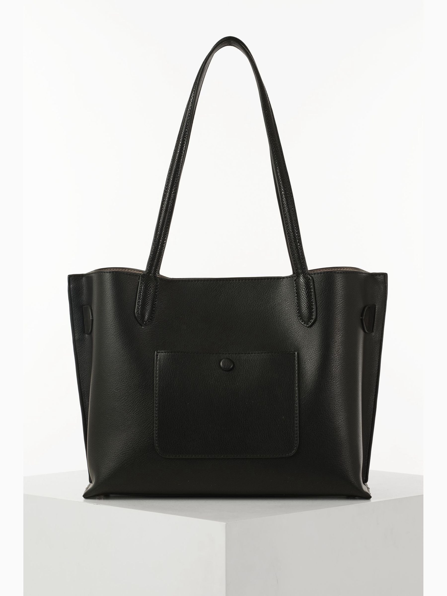 Luella Grey black Connie laptop tote bag, imported from the UK
