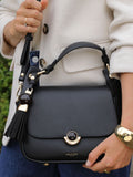 Luella Grey Brown Diana Top Handle Cross-Body Bag