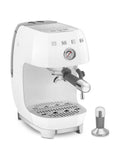 Smeg white espresso and cold brew coffee machine, UK version