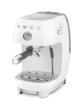 Smeg white espresso and cold brew coffee machine, UK version