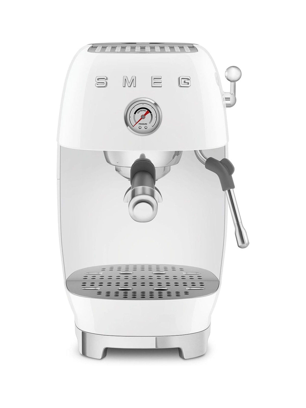 Smeg white espresso and cold brew coffee machine, UK version