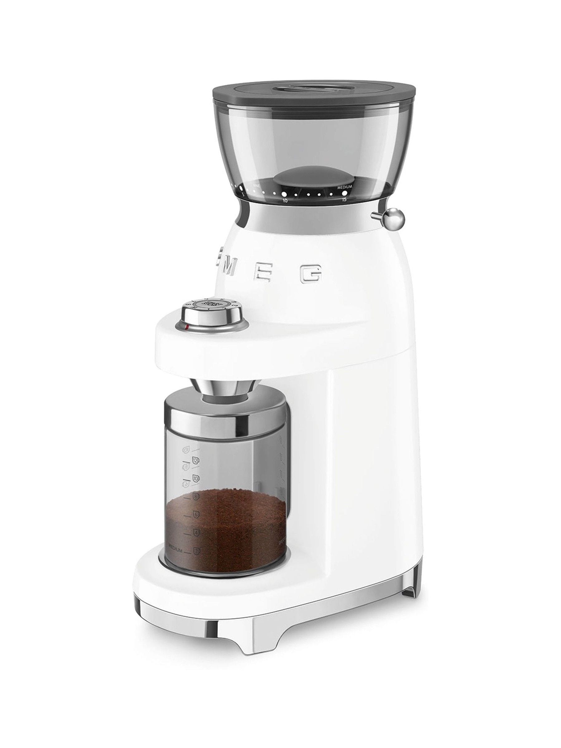 Smeg white coffee grinder - British product