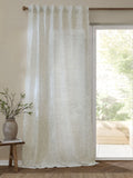 Yard woven sheer curtain Natural Perrie Leaf, imported from the UK