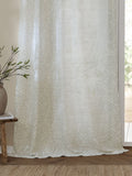Yard woven sheer curtain Natural Perrie Leaf, imported from the UK