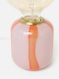 Oliver Bonas pink Clara stripe table lamp 12cm - British product