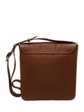 Lotus brown leather handbag with adjustable strap (British brand)