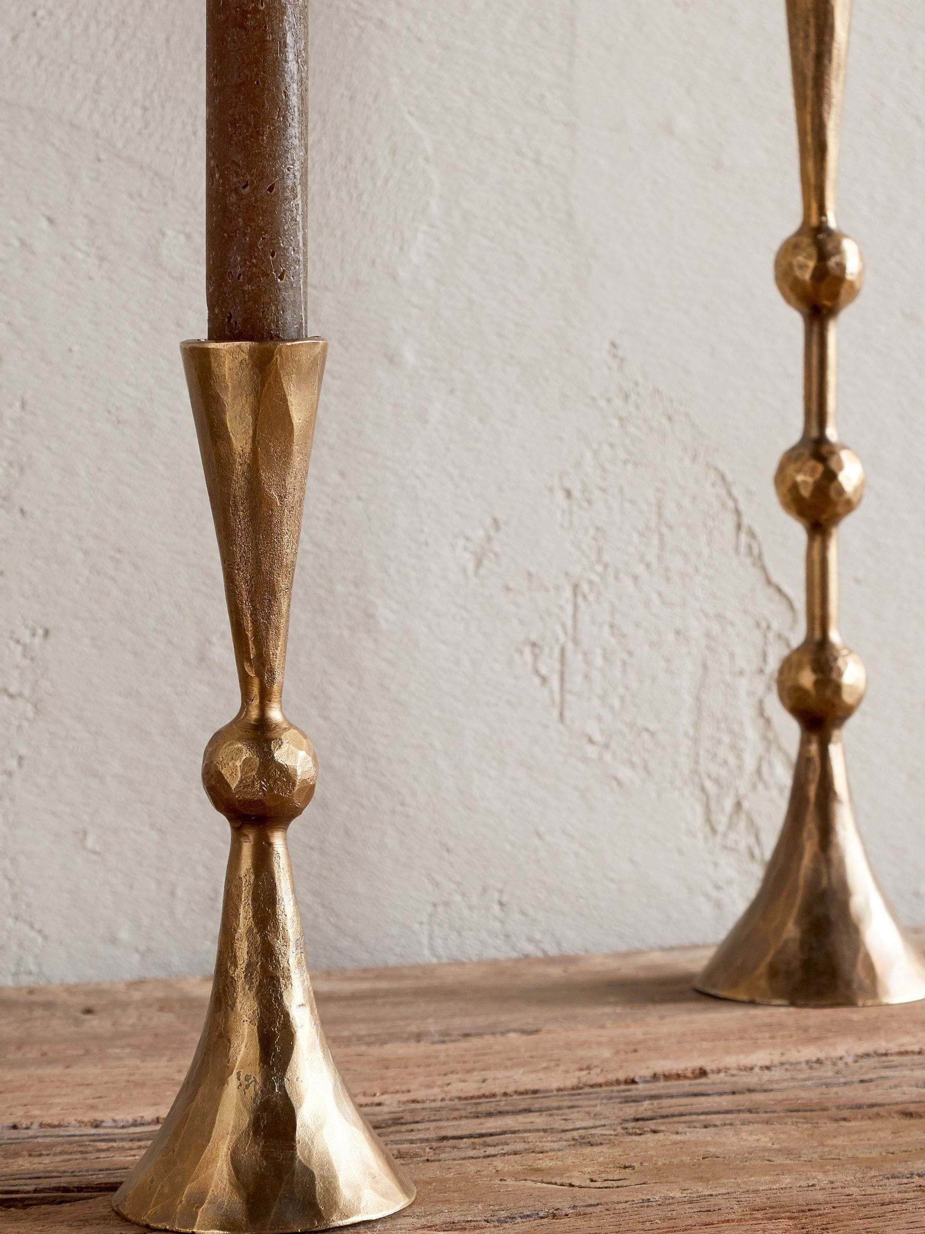 Nkuku Javanee candle holder iron 33cm (British brand)