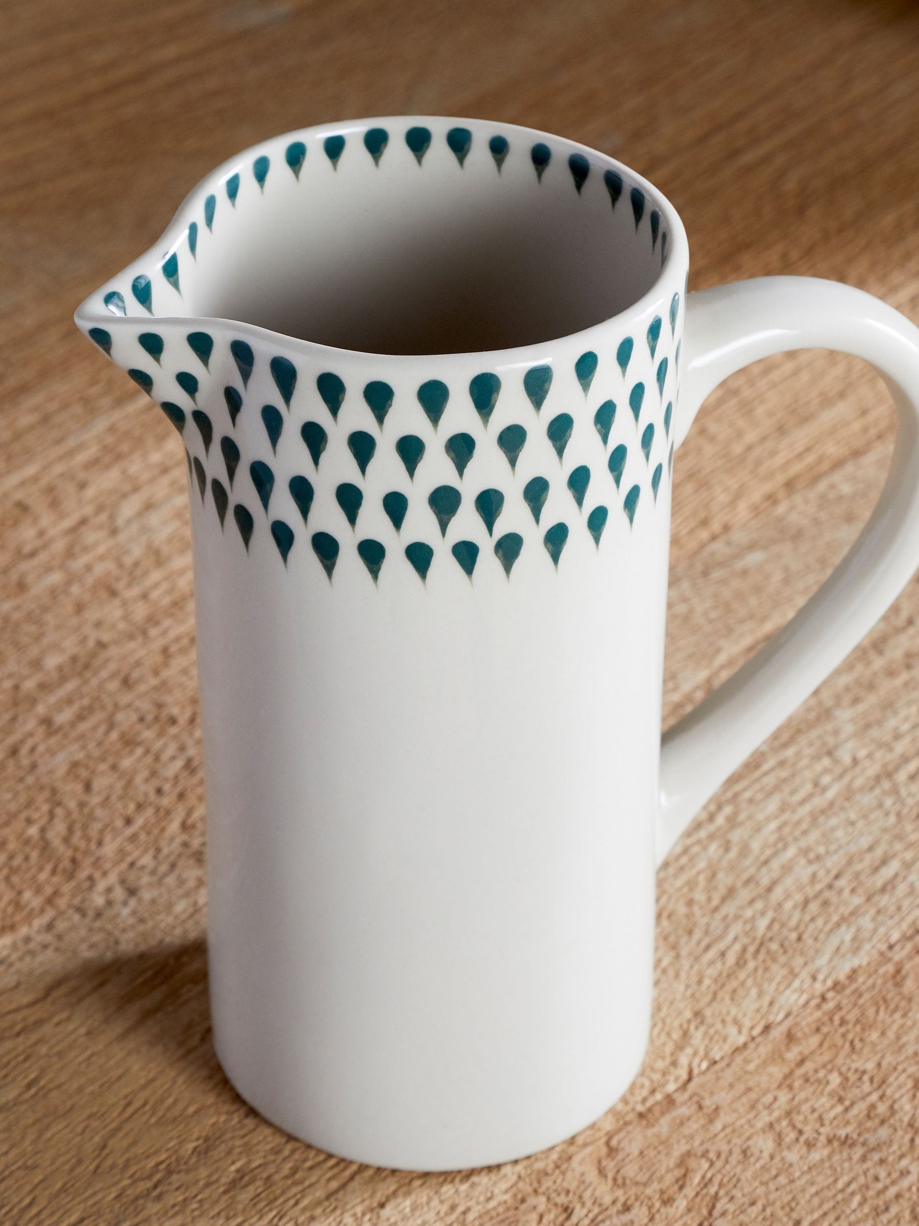 Nkuku cream juniper drop small ceramic jug (British brand)