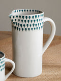 Nkuku cream juniper drop small ceramic jug (British brand)