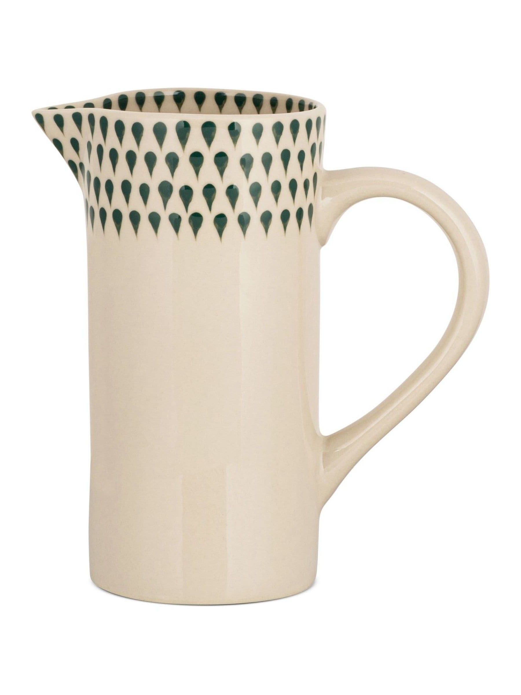Nkuku cream juniper drop small ceramic jug (British brand)