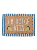 Something Different blue La Dolce Vita coir doormat (British brand)