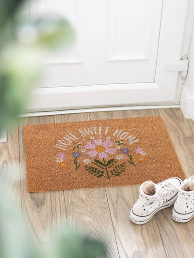 Next Something Different Brown Natural Daisy Home Sweet Home Doormat- Buy online at McGrocer