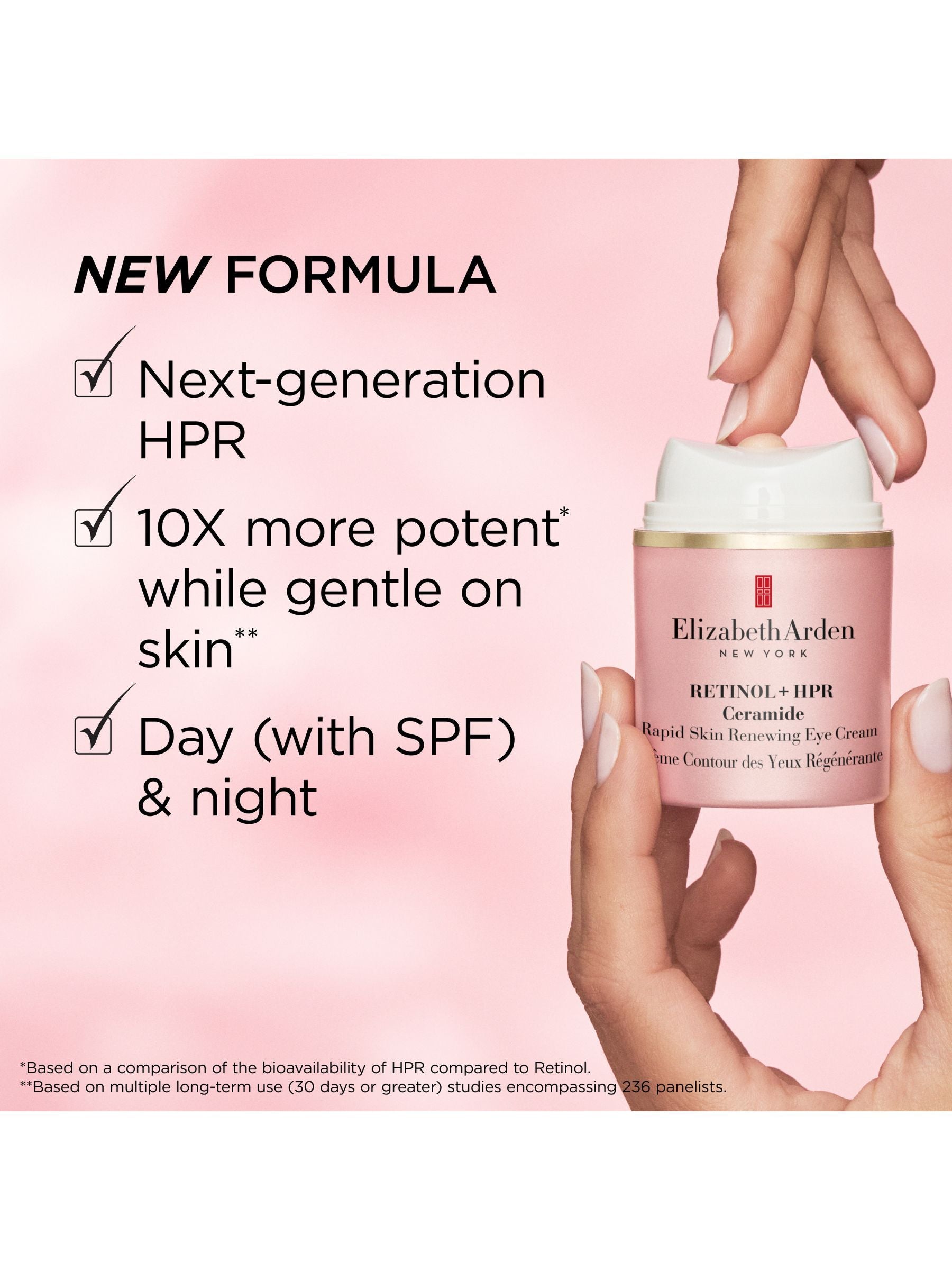Elizabeth Arden Retinol + HPR Ceramide eye cream 15ml, UK version
