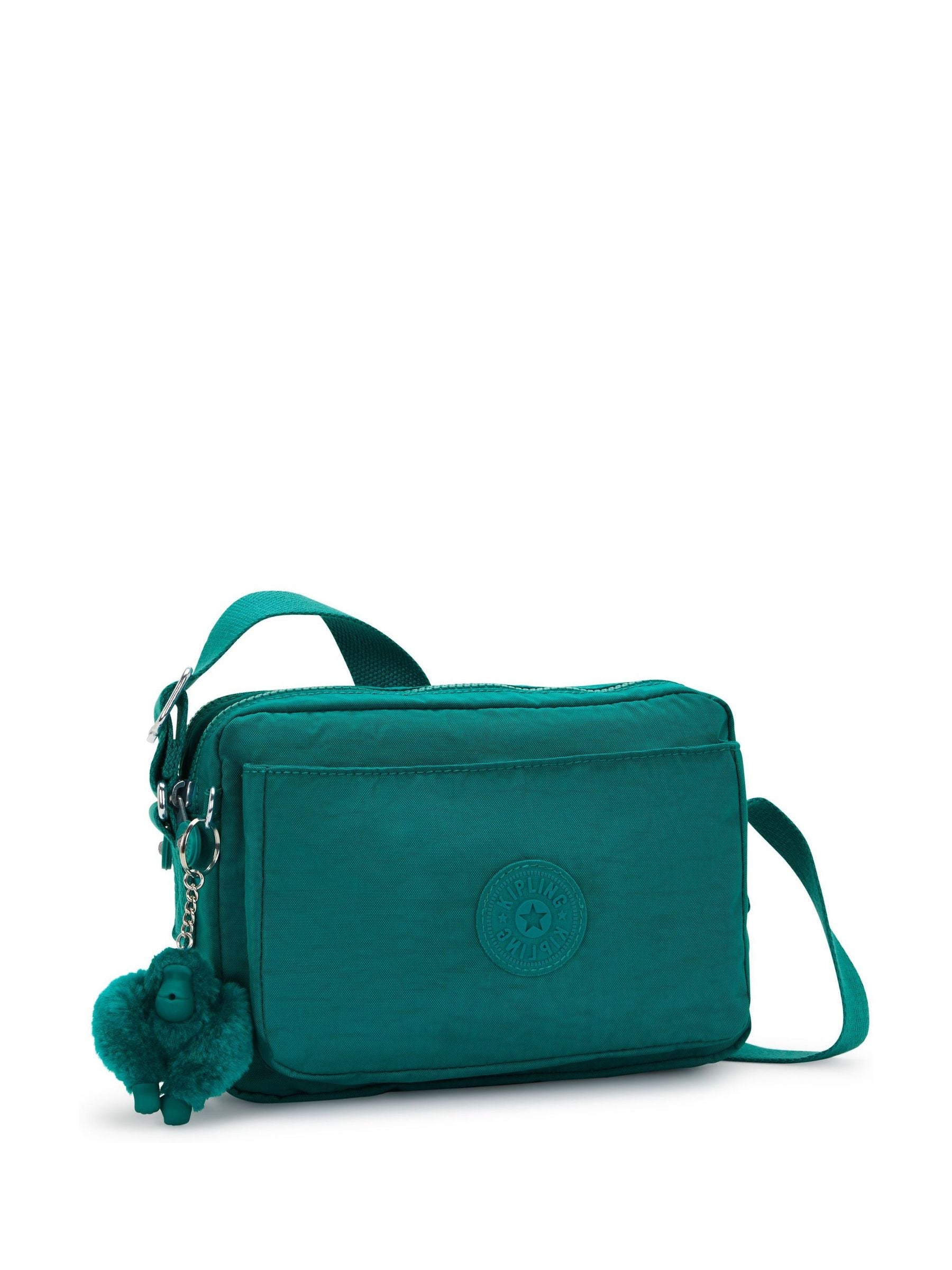 Kipling Green Abanu M crossbody bag - British product