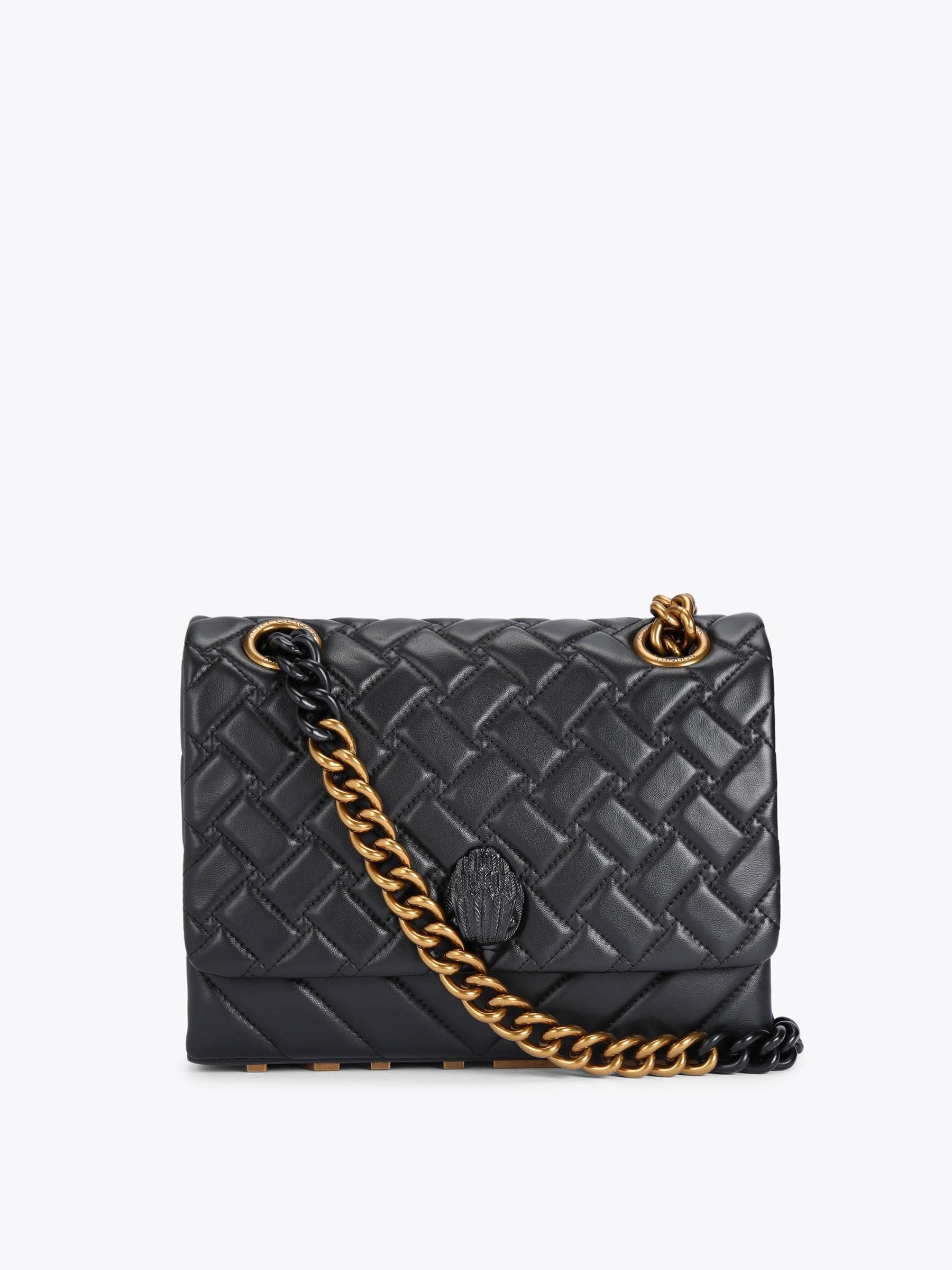 Kurt Geiger London black large Kensington handbag (British brand)