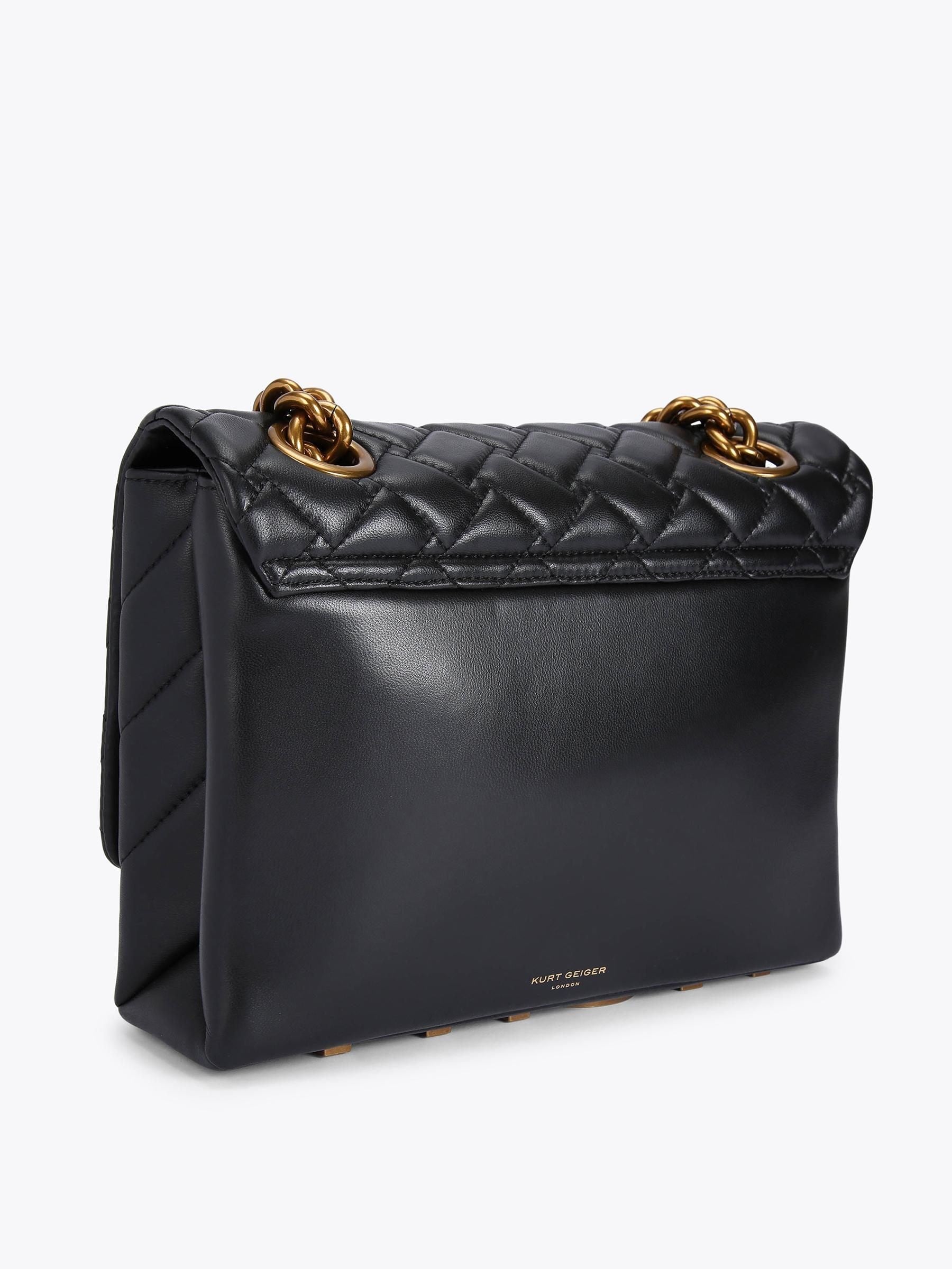 Kurt Geiger London black large Kensington handbag (British brand)