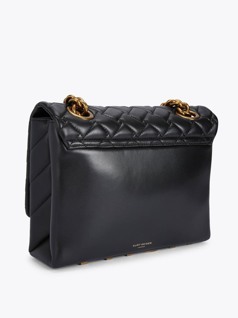 Kurt Geiger London black large Kensington handbag (British brand)