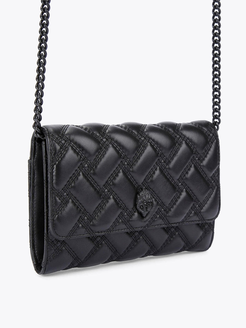 Kurt Geiger London black Kensington chain wallet (British brand)