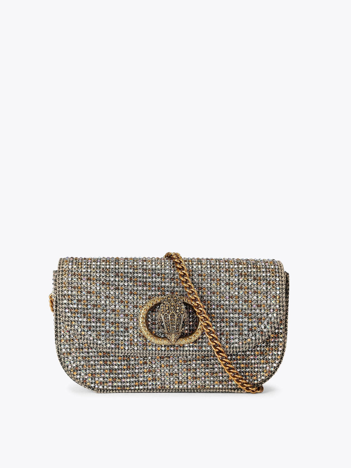 Kurt Geiger London small Chelsea crossbody bag in brown (British brand)